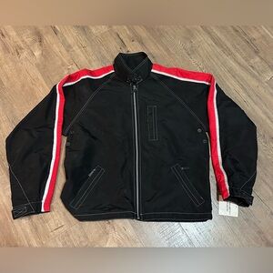 Vintage 1990s Black and Red Men's Marlboro Jacket